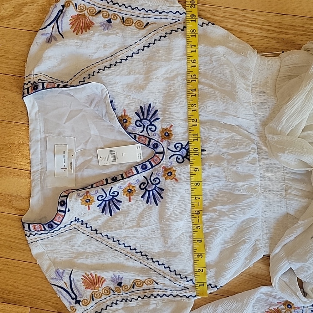 Anthropologie V- Neck Embroidered Dress - Picture 15 of 16
